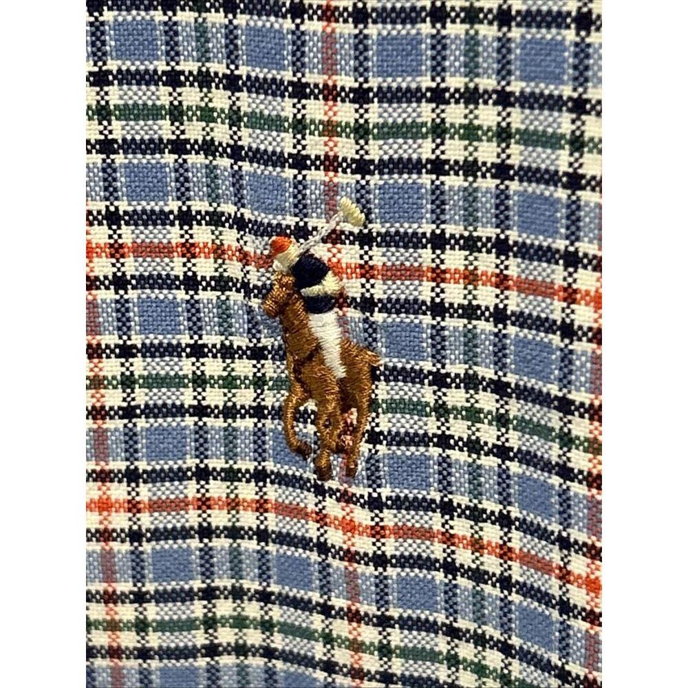 Ralph Lauren Men's Size 2XLT Tall Blue Plaid Classic Pony Preppy Dadcore Nice! - Picture 3 of 7